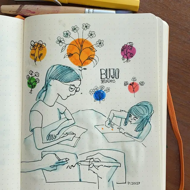Family journaling #drawingoftheday #journaling #artoftheday