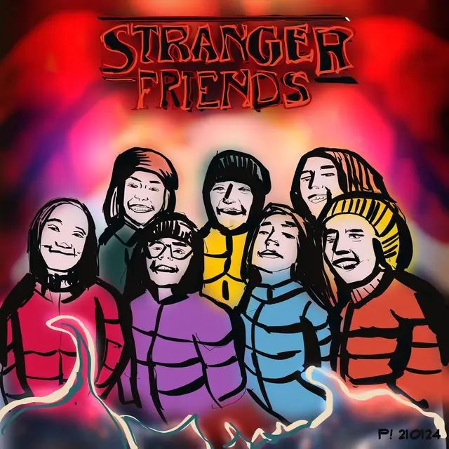 Ori’s birthday party 🥳 #drawingoftheday #strangerthings #procreate