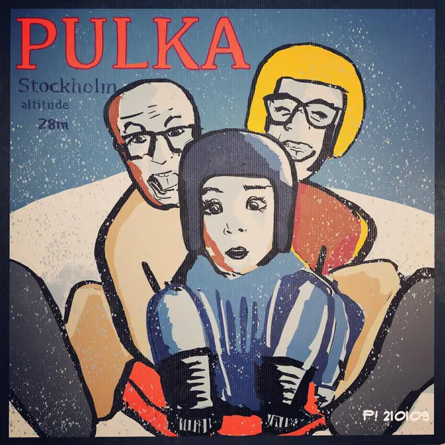 I love snowy afternoons in Stockholm! #drawingoftheday #procreate #vintagestyle #cartoonart #illustration
