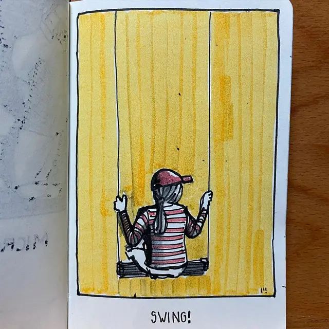 Vacation notebook: Activities 30/n #drawing #illustration #moleskine #notebook