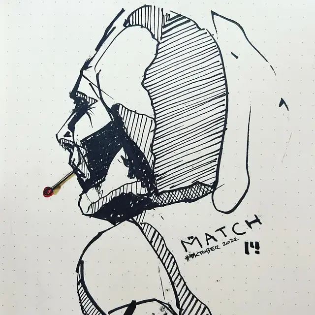 #match #inktober2022 #inktober2022match #inktober @inktober