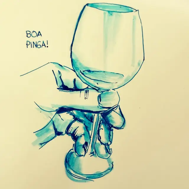 Wine and ink Fridays 🧘🧘🧘 #drawing #illustration #inkdrawing #tgif