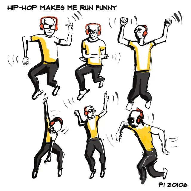 My running today 😹 this is why I usually run to podcasts. #procreate #drawingoftheday #illustration